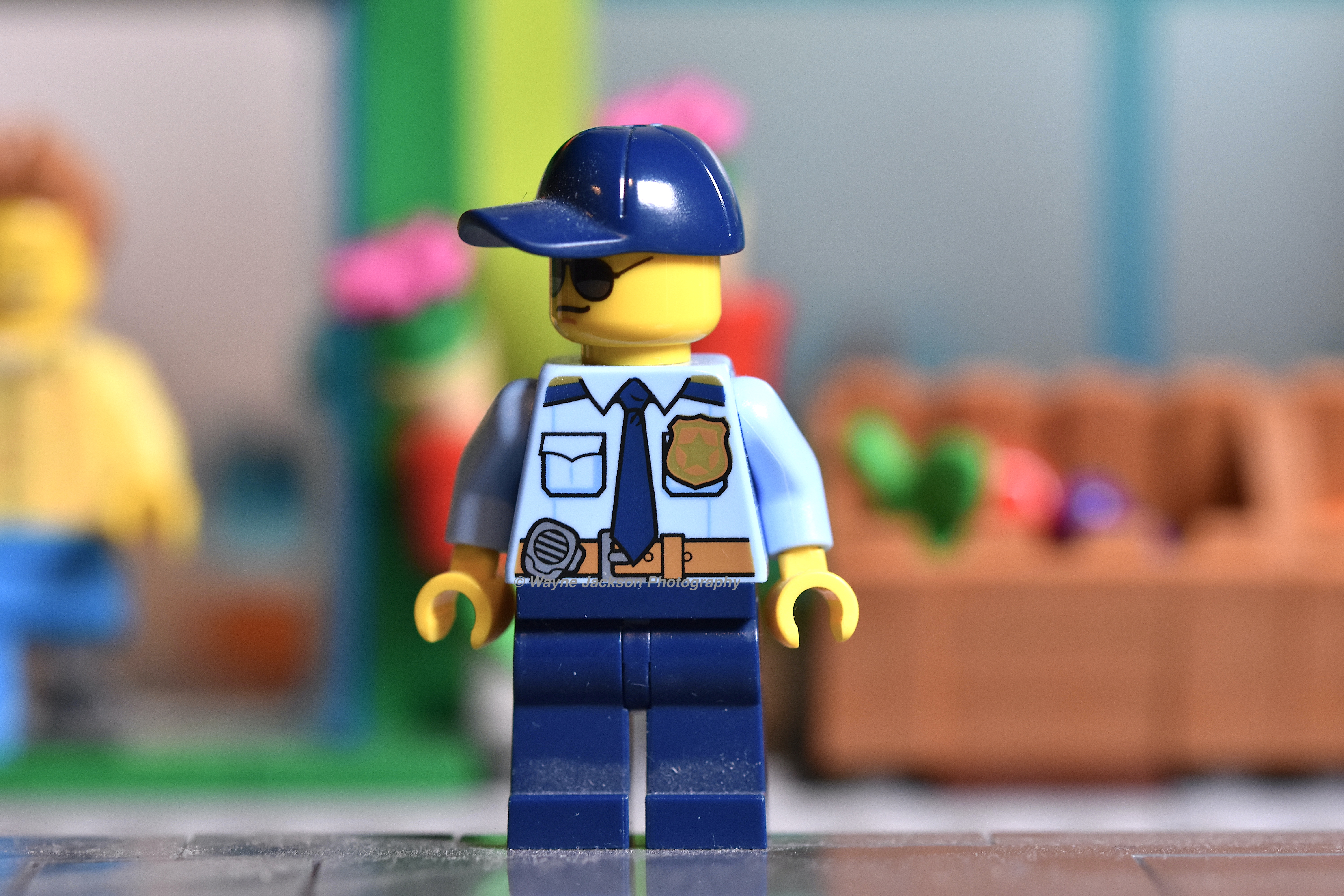 Lego police man minifigure (found in several sets)