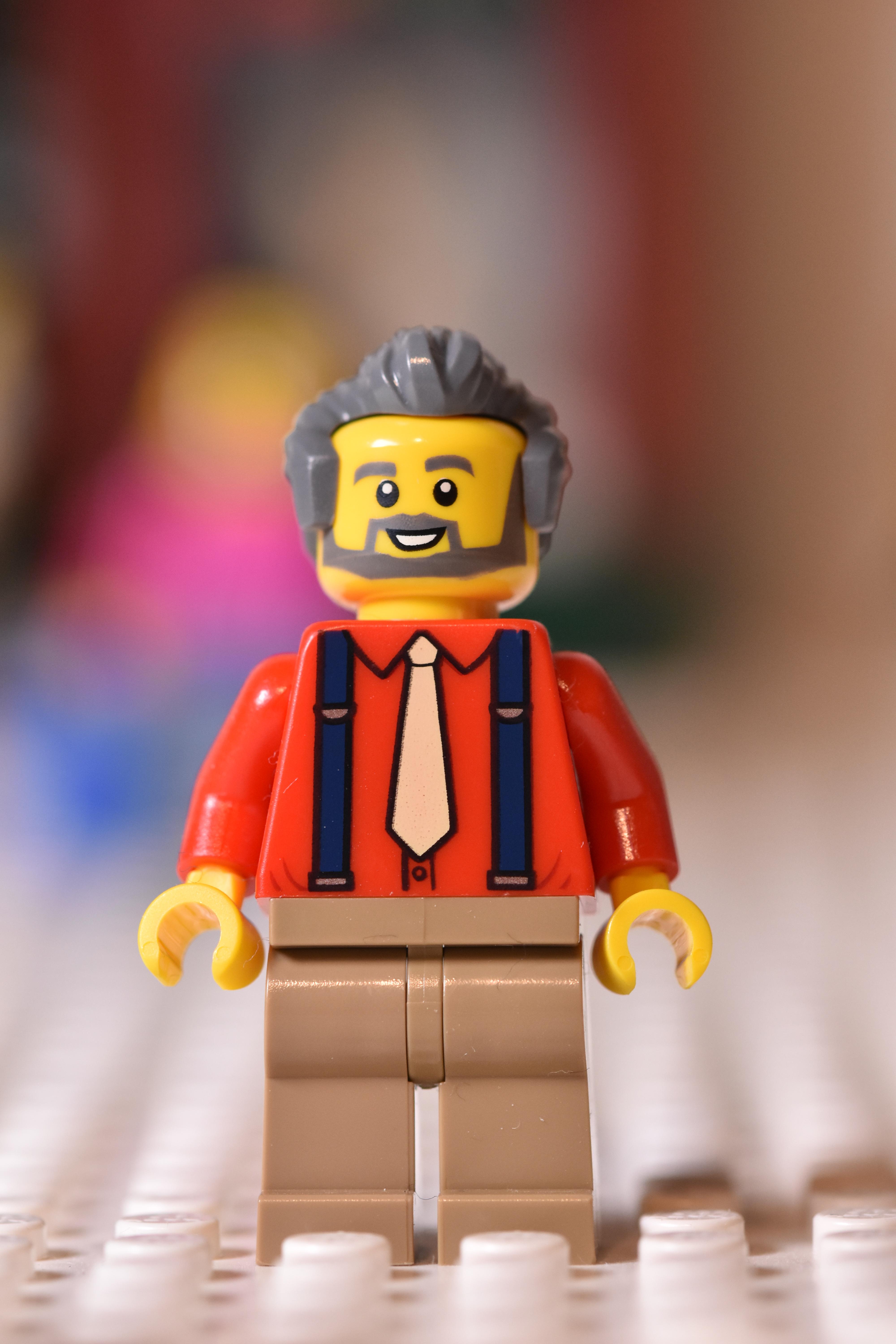 Lego minifigure shopkeeper